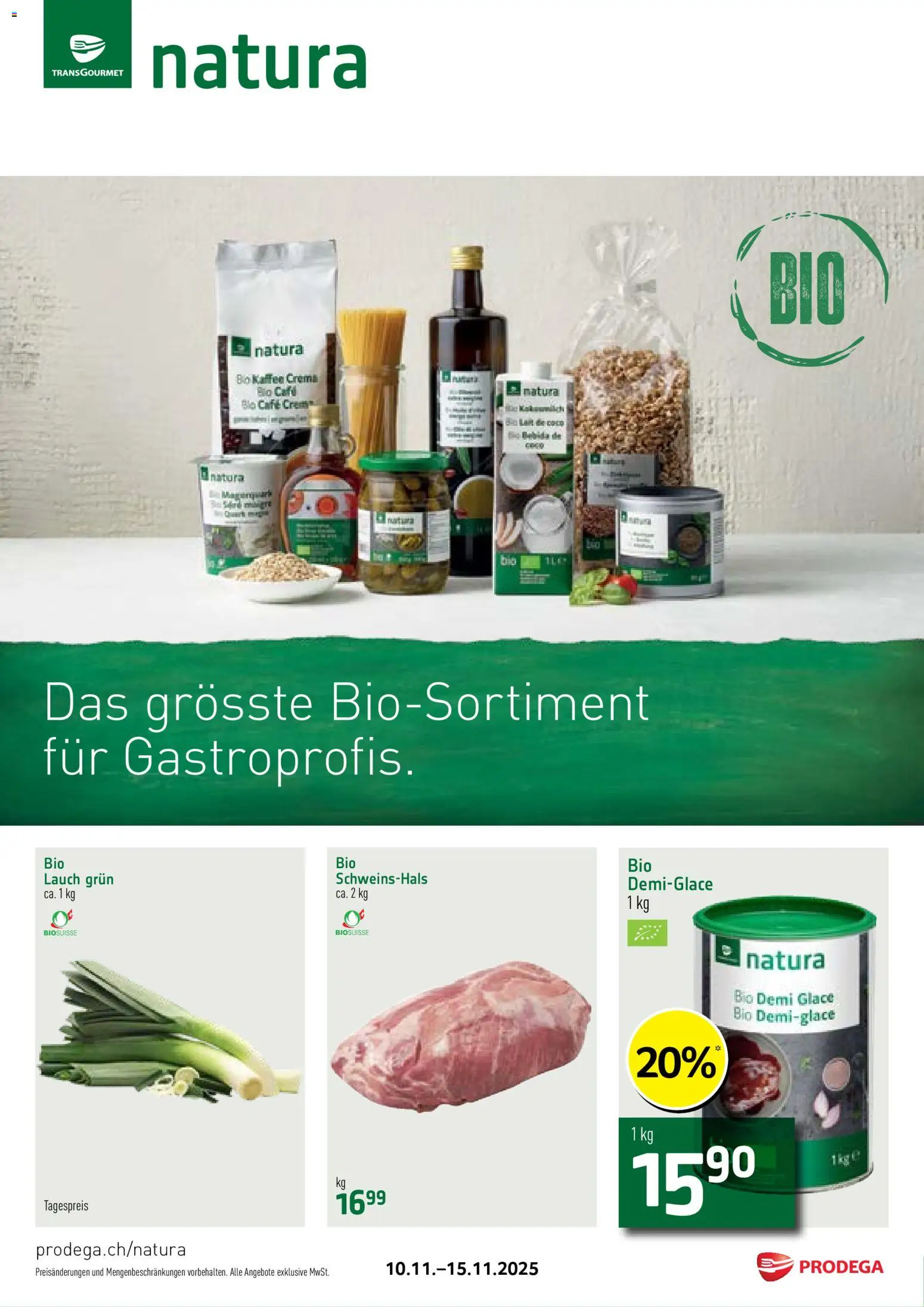 Prodega Aktionen Natura - Seite 1- gültig ab 10.11.2025