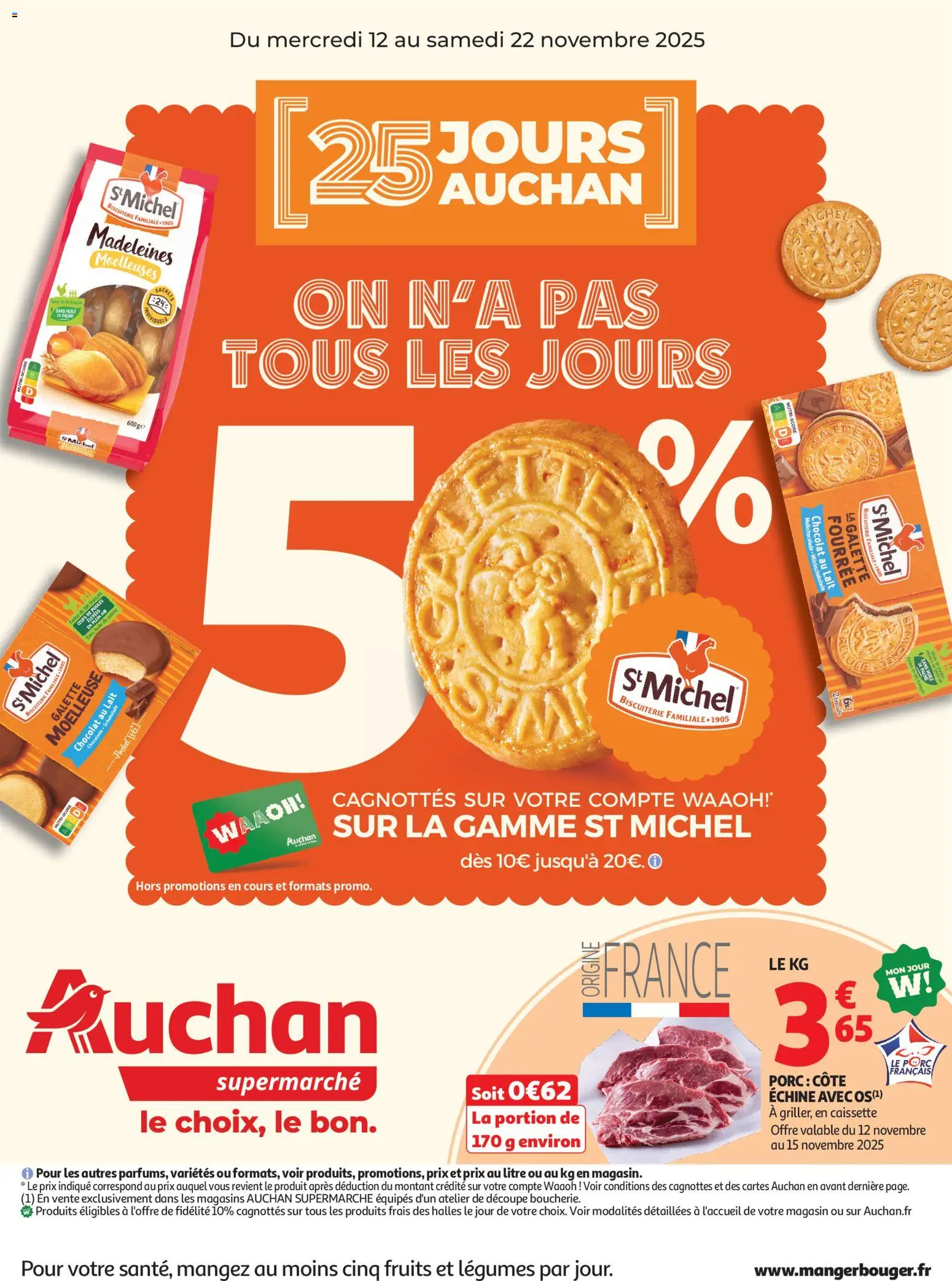 Auchan - 25 jours auchan, faites le plein de bonne affaires dans votre super - page 1 - valable à partir du 12/11/2025