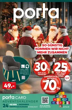 Vorschau Porta! Prospekt 	 gültig ab 01.12.2025
