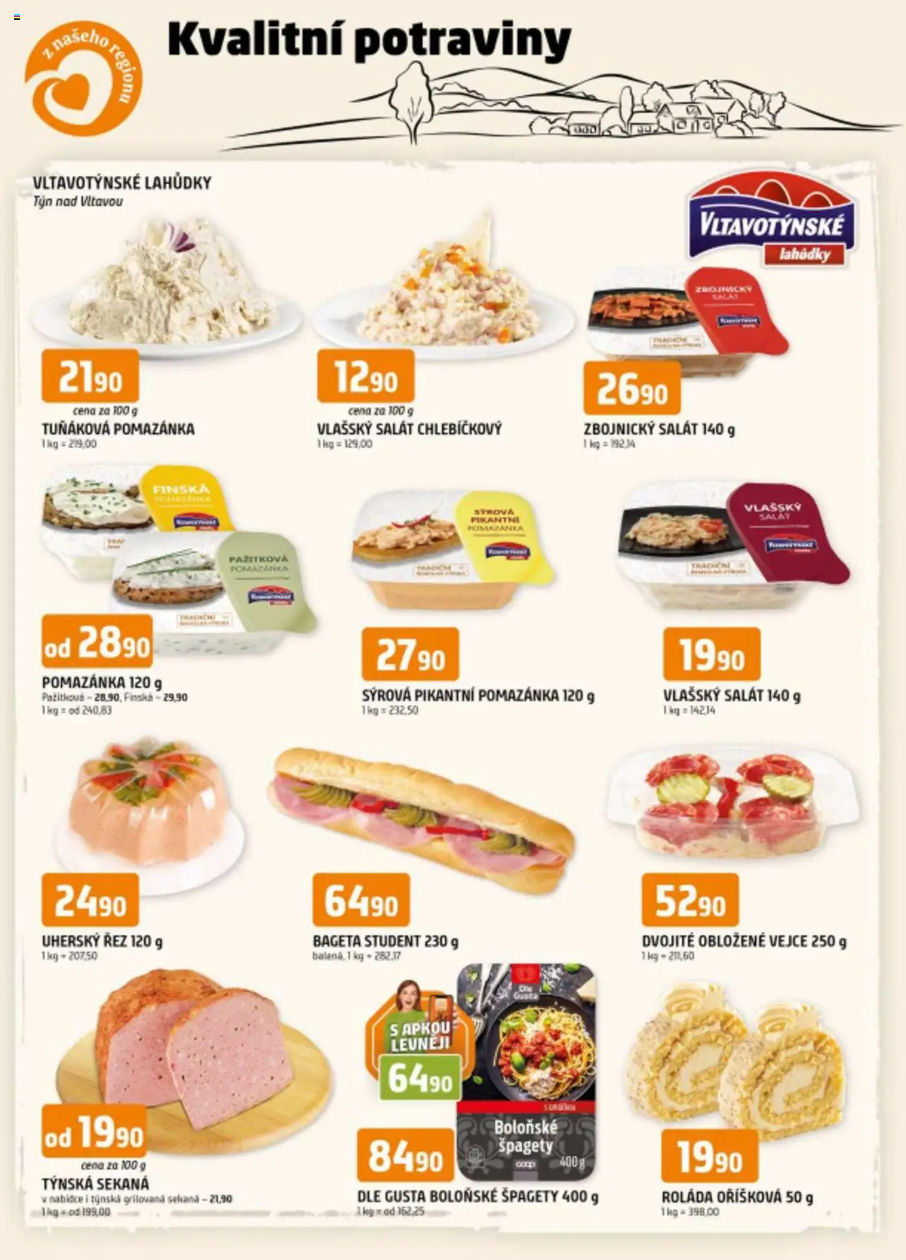 Trefa leták - Kvalitní potraviny z našeho regionu - strana 1- platný od 10.09.2025