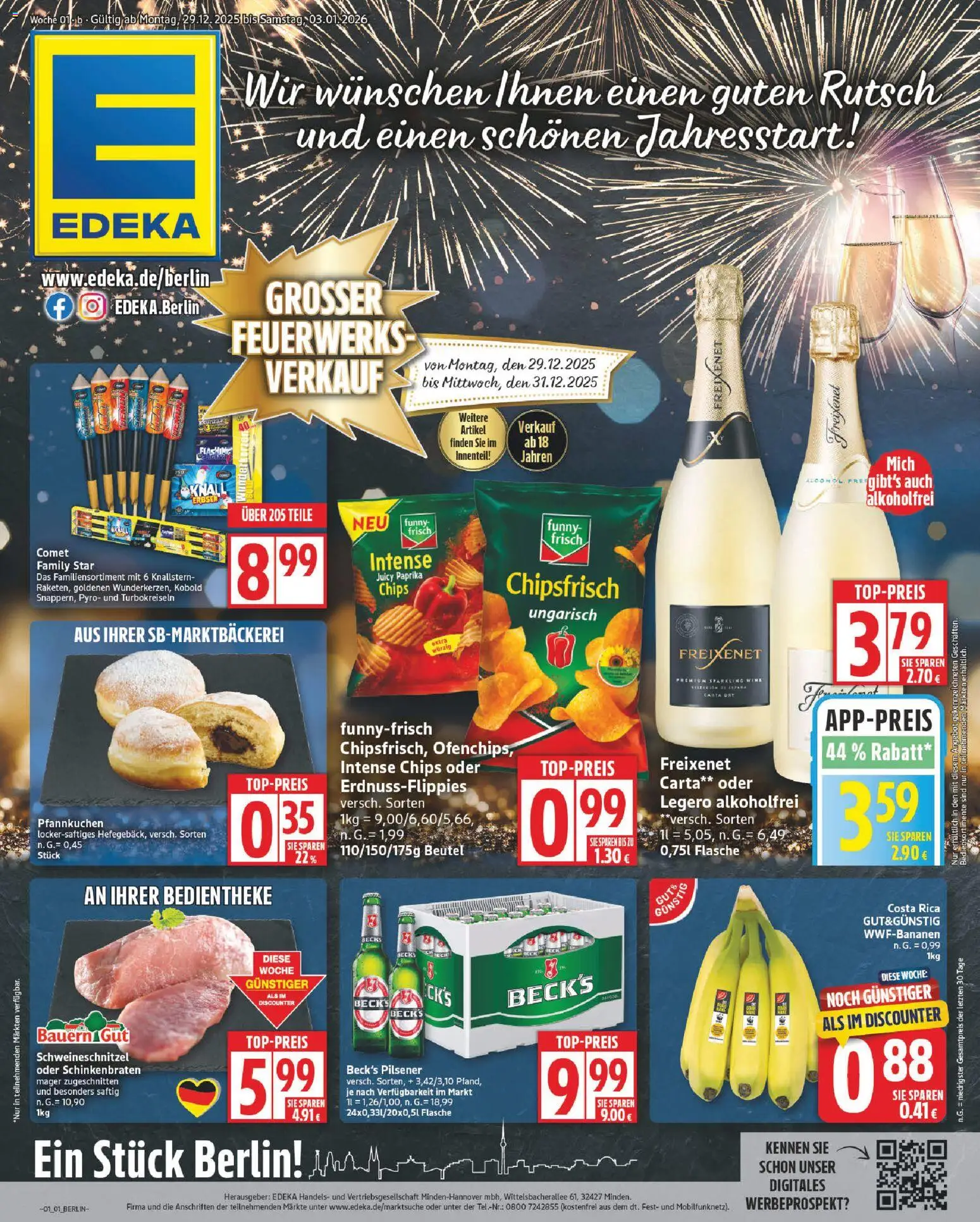 Edeka Prospekt 	 - Seite 1 - gültig ab 29.12.2025