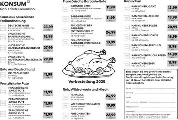 Vorschau KONSUM Leipzig Prospekt gültig ab 15.11.2025