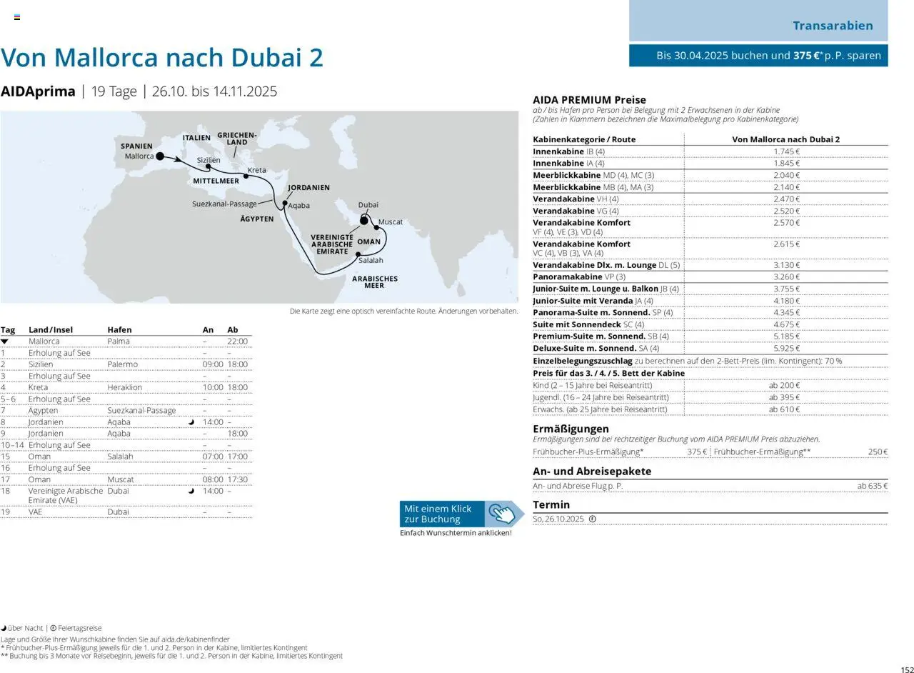 Aida Prospekt Winter 2025/26 - Seite 152 - gültig ab 01.10.2025