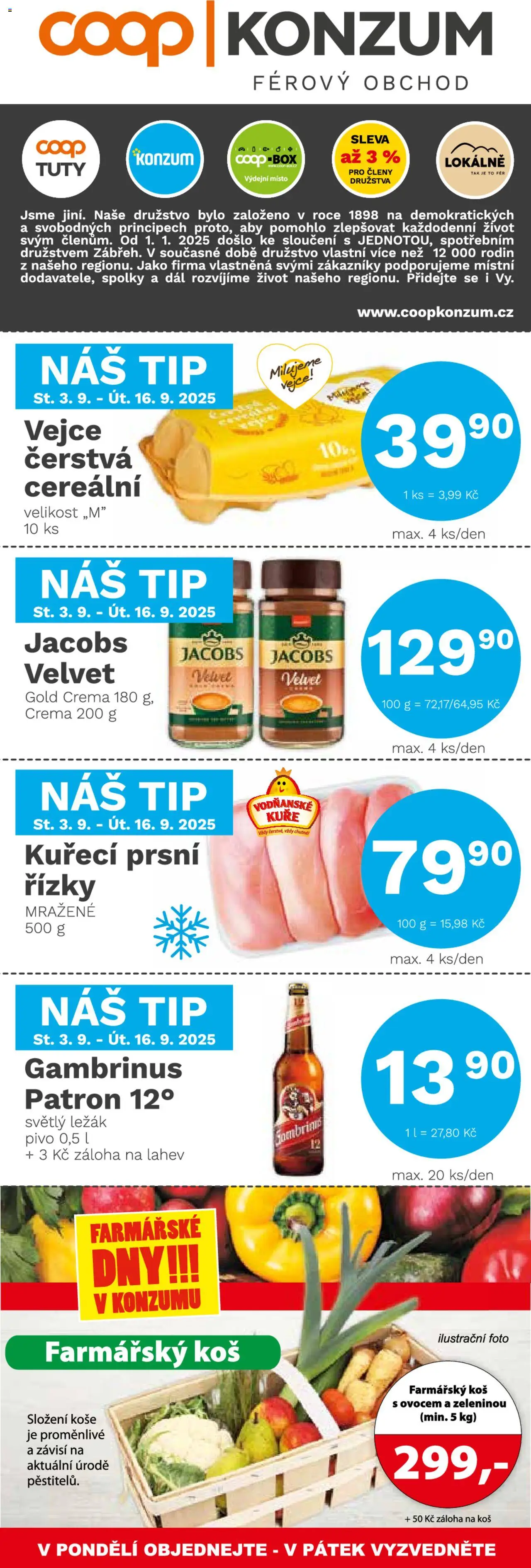Konzum leták - strana 1- platný od 03.09.2025