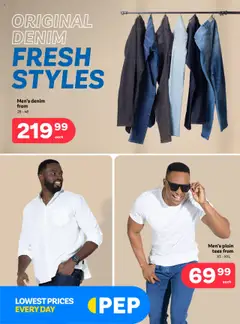 Preview PEP Men's Clothing Specials valid from 22/08/2025