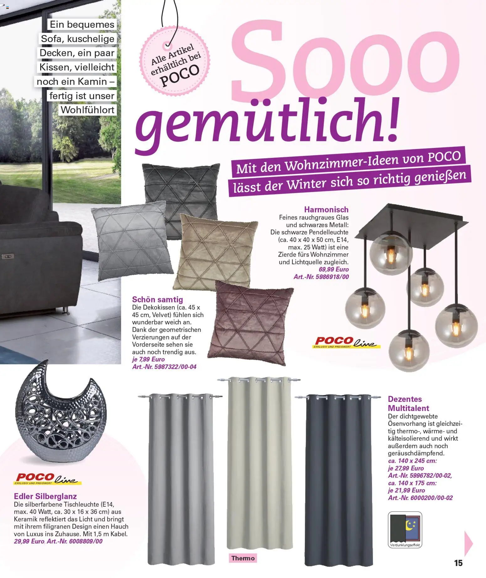 Poco Wohnwelt Winter 2025 - Seite 15 - gültig ab 01.12.2025