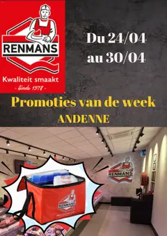 Renmans folder / publicité geldig vanaf 24/04/2026