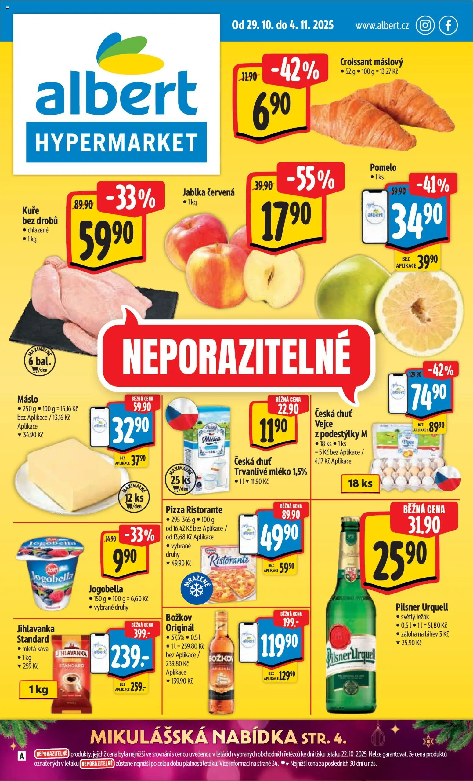 Albert leták - Hypermarket - strana 1- platný od 29.10.2025