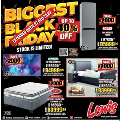 Preview Lewis Stores Black Friday valid from 01/12/2025