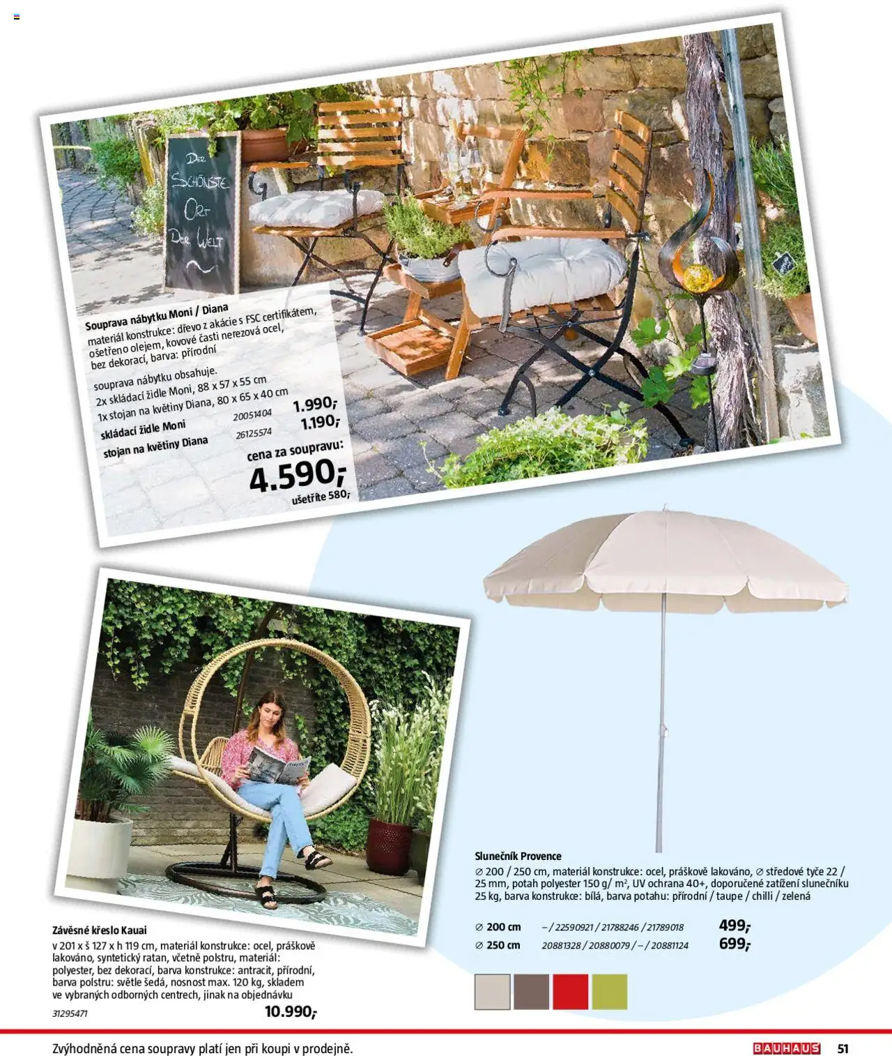 Bauhaus katalog Zahradní nábytek - strana 51- platný od 01.04.2025