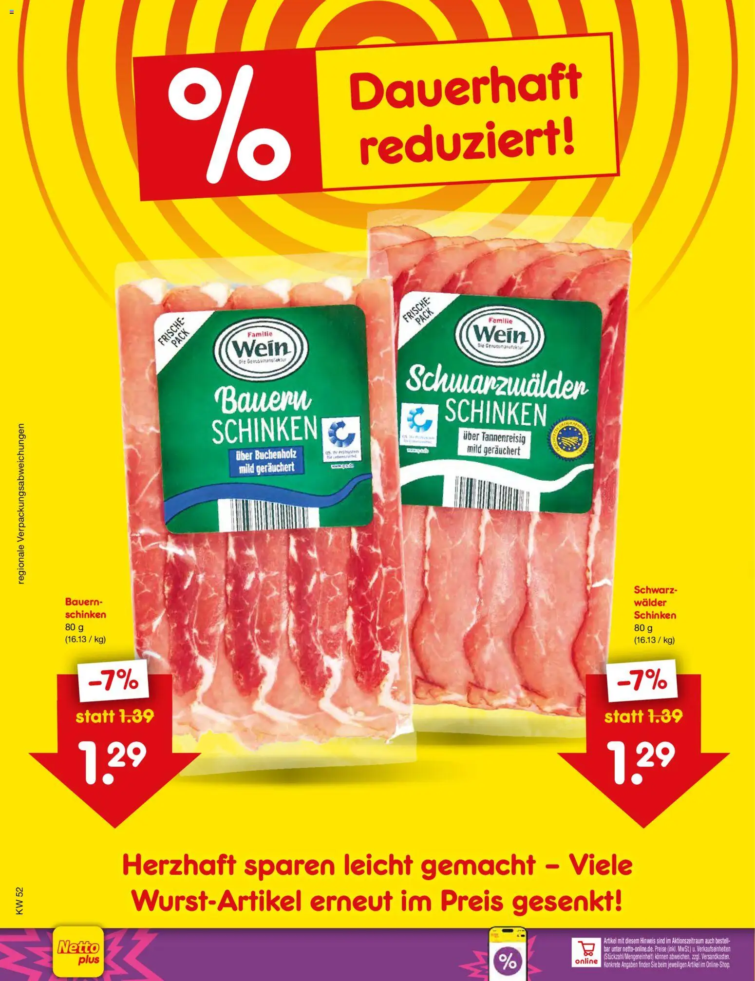 Netto Marken-Discount Preissenkung auf Dauer - Seite 1 - gültig ab 22.12.2025