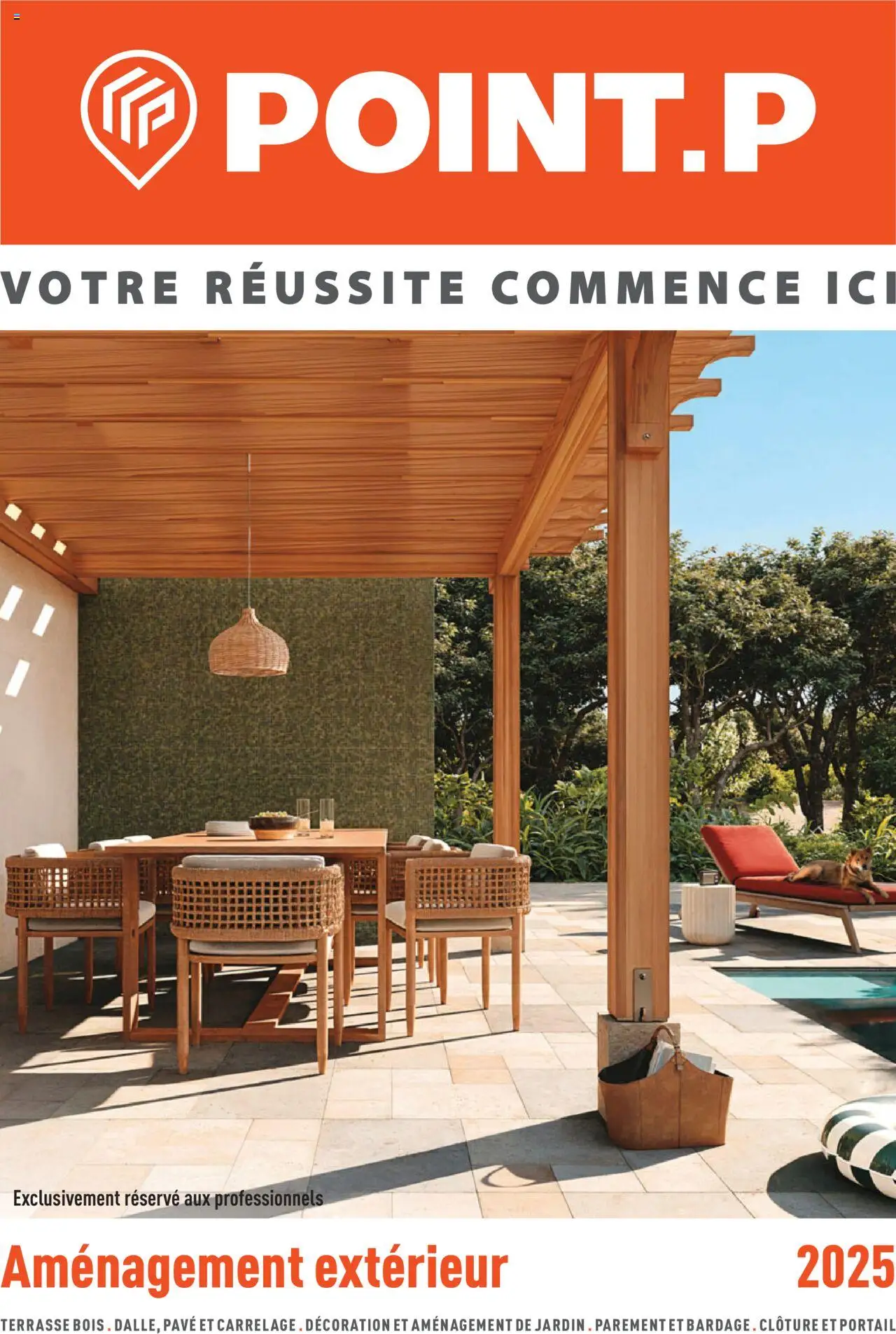 Point.P catalogue Aménagement extérieur 2025 - page 1 - valable à partir du 11/07/2025