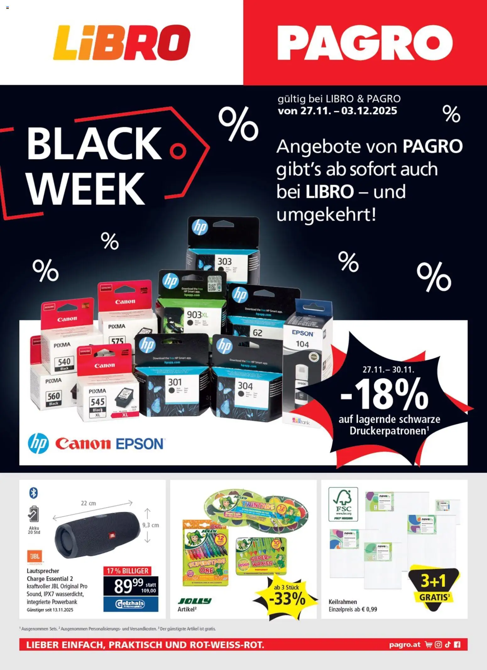 Pagro-Diskont - Black Friday - Seite 1- gültig ab 27.11.2025