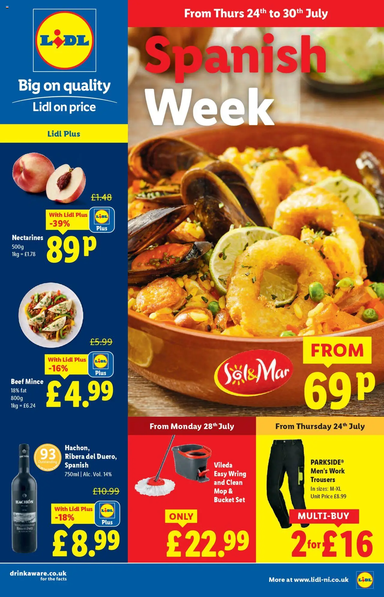 Lidl - Spanish week - page 1- valid from 24/07/2025