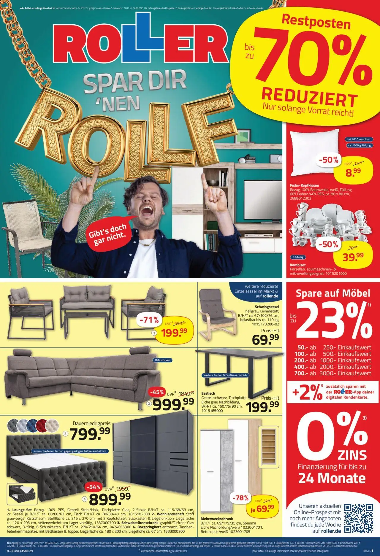 Roller Prospekt 	 - Seite 1 - gültig ab 28.07.2025