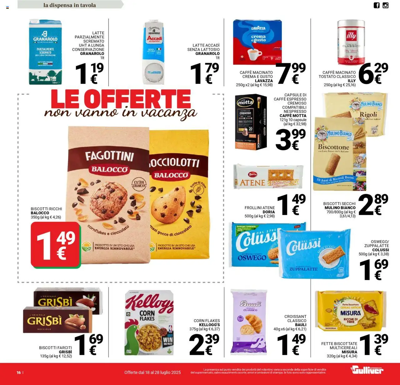 Volantino Gulliver	 - pagina 16 - valido dal 18/07/2025