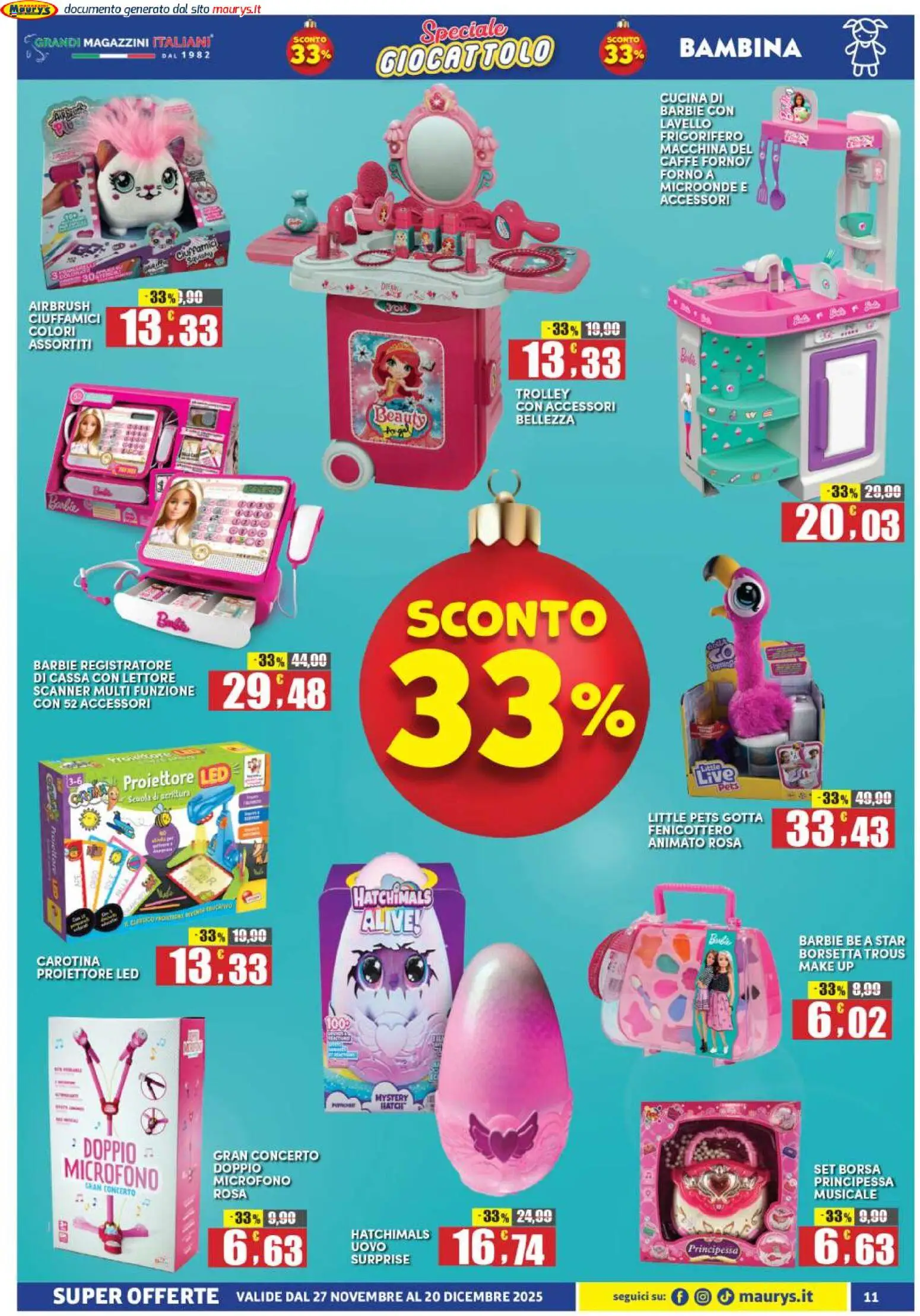 Maury's Giocattolo catalogo - pagina 11 - valido dal 27/11/2025