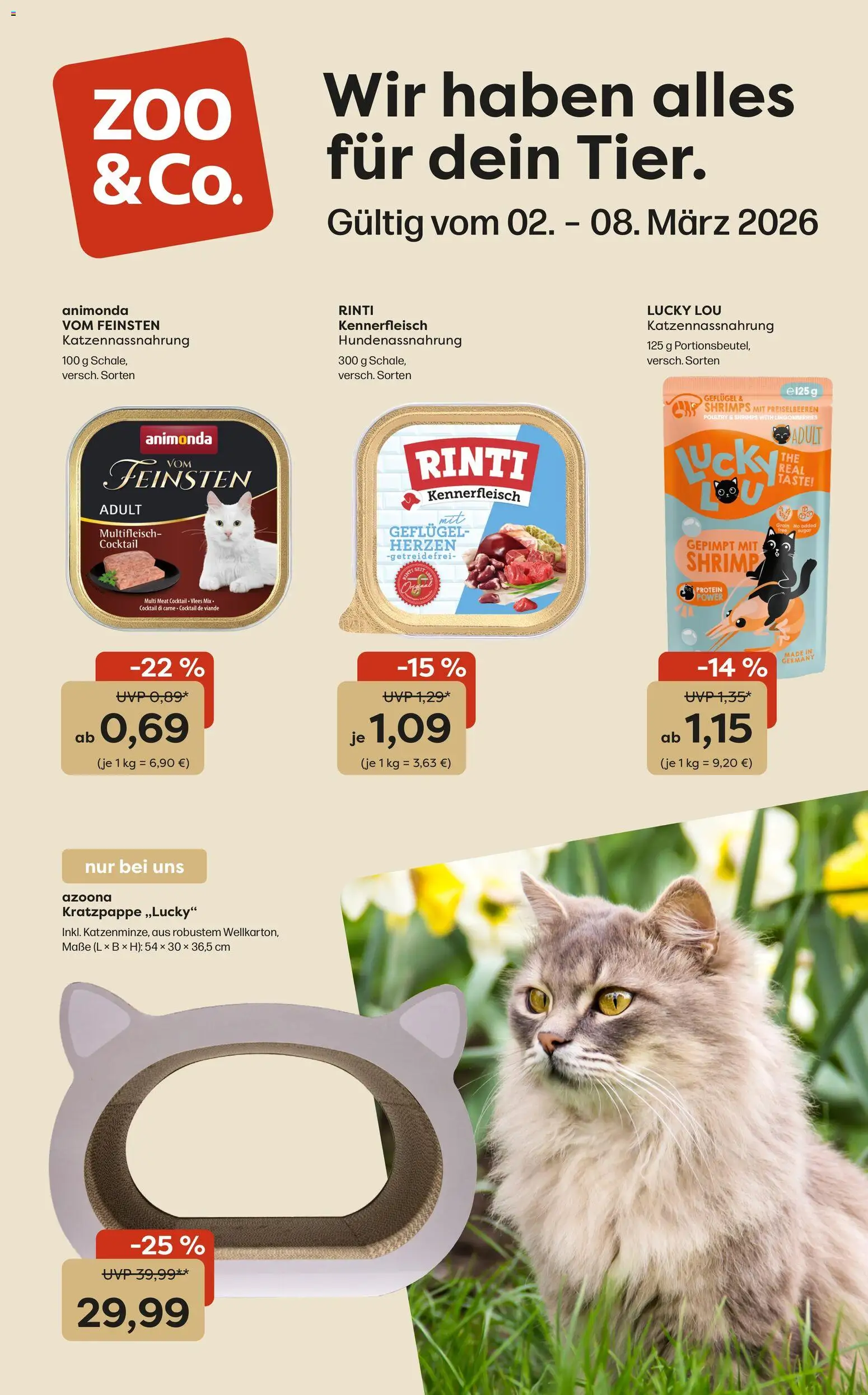 Zoo & co Prospekt 	 - Seite 1 - gültig ab 02.03.2026