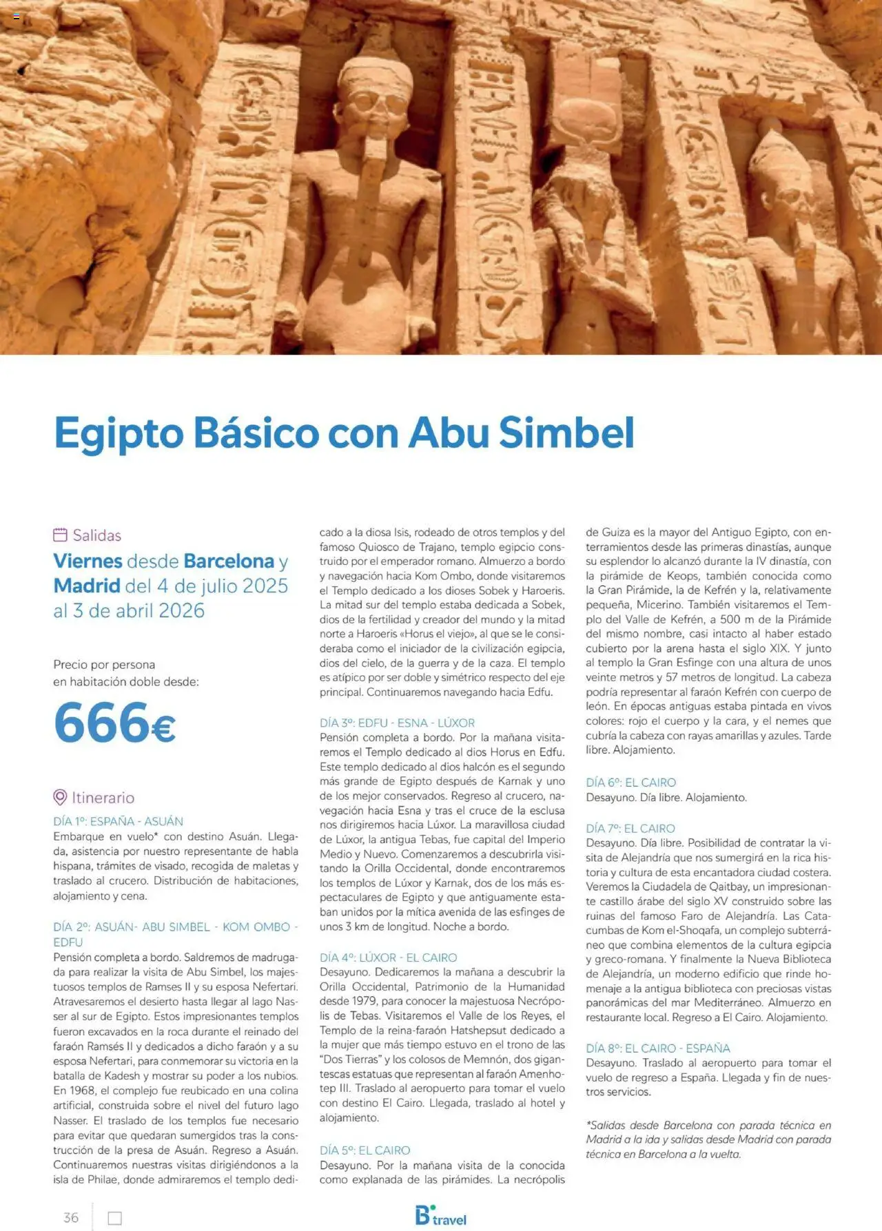 B the travel brand Egipto - Página de 36 - Válido desde 01/07/2025