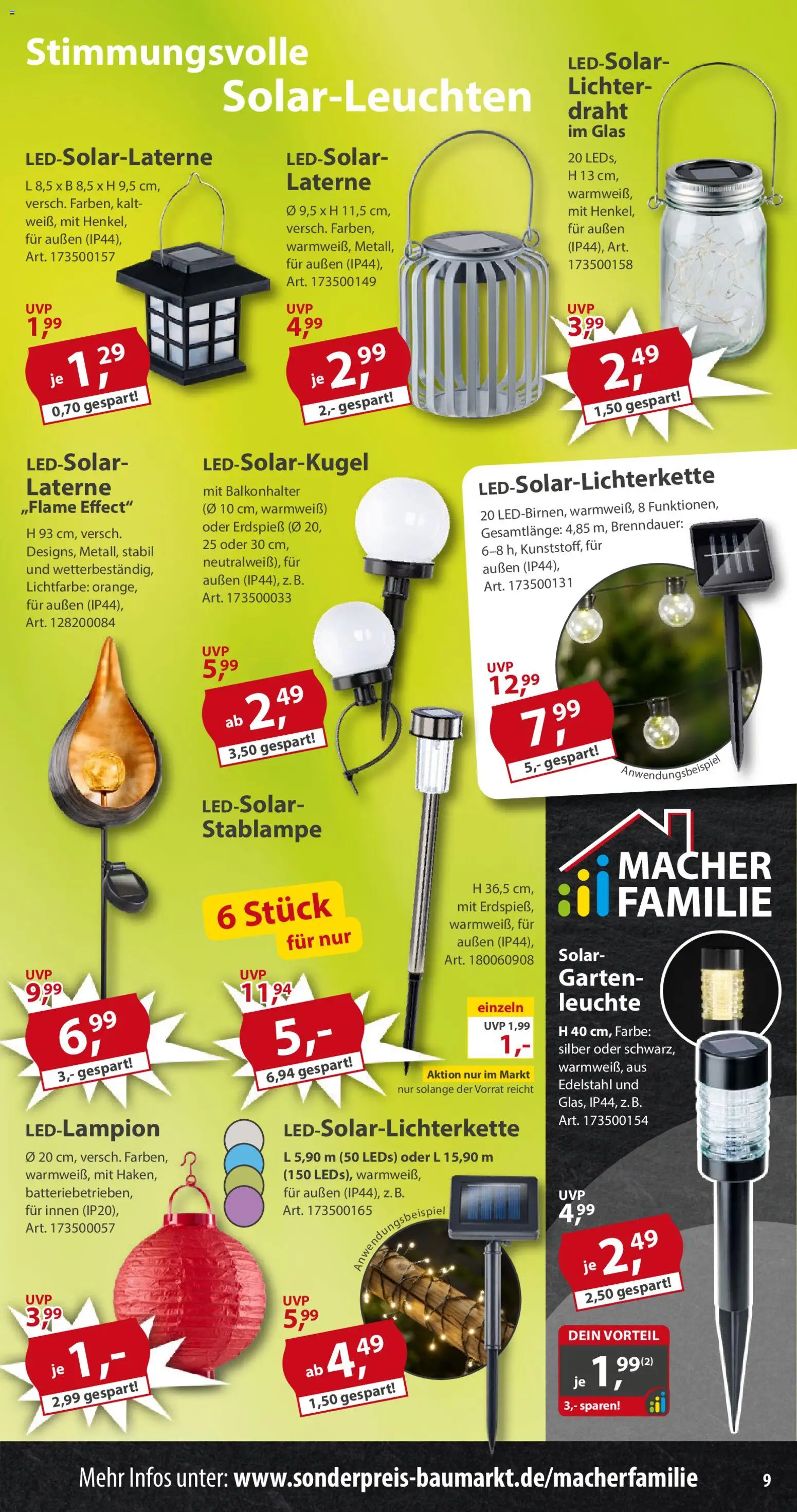 Sonderpreis Baumarkt Prospekt 	 - Seite 9 - gültig ab 28.02.2026