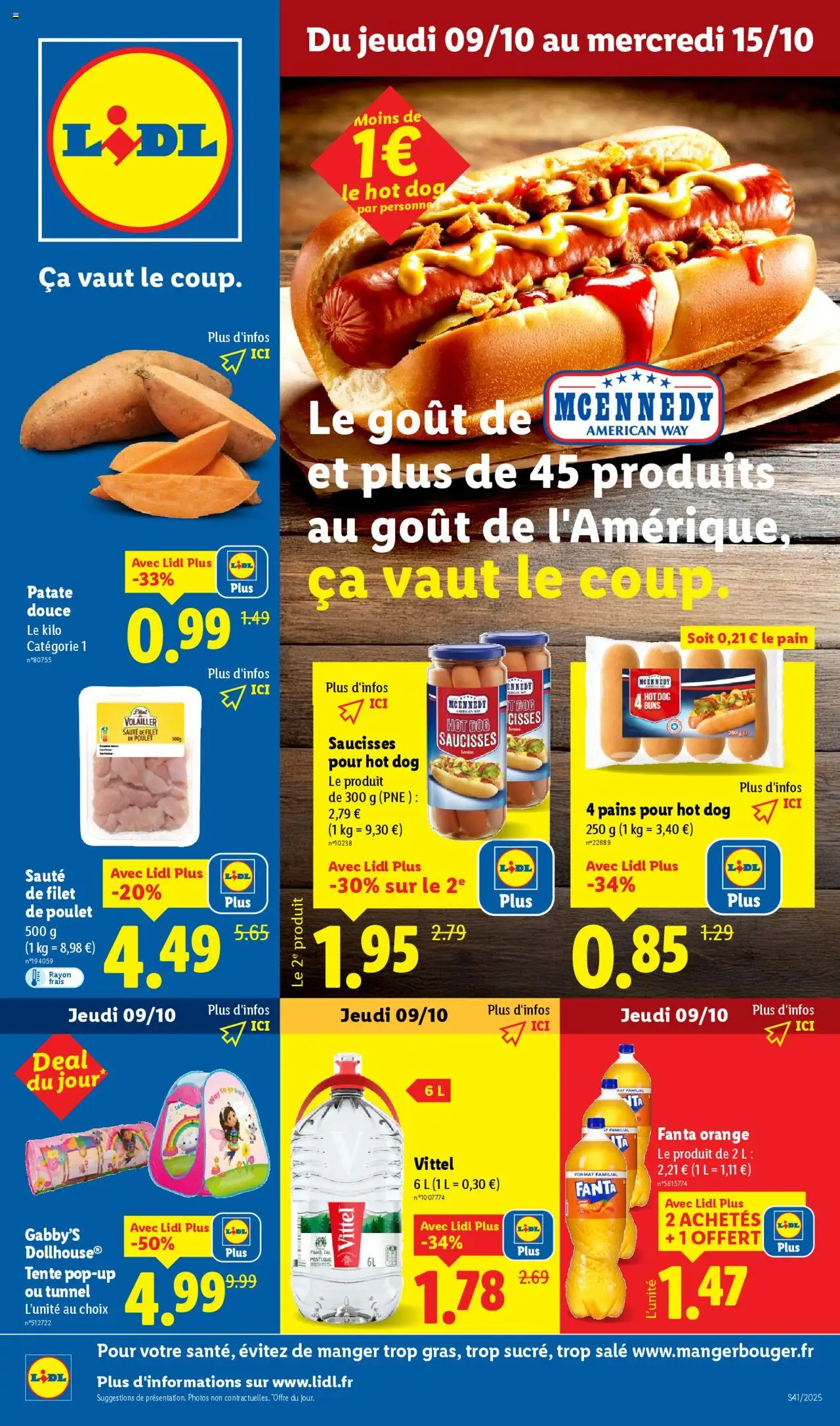 LIDL catalogue semaine 41 - page 1 - valable à partir du 09/10/2025
