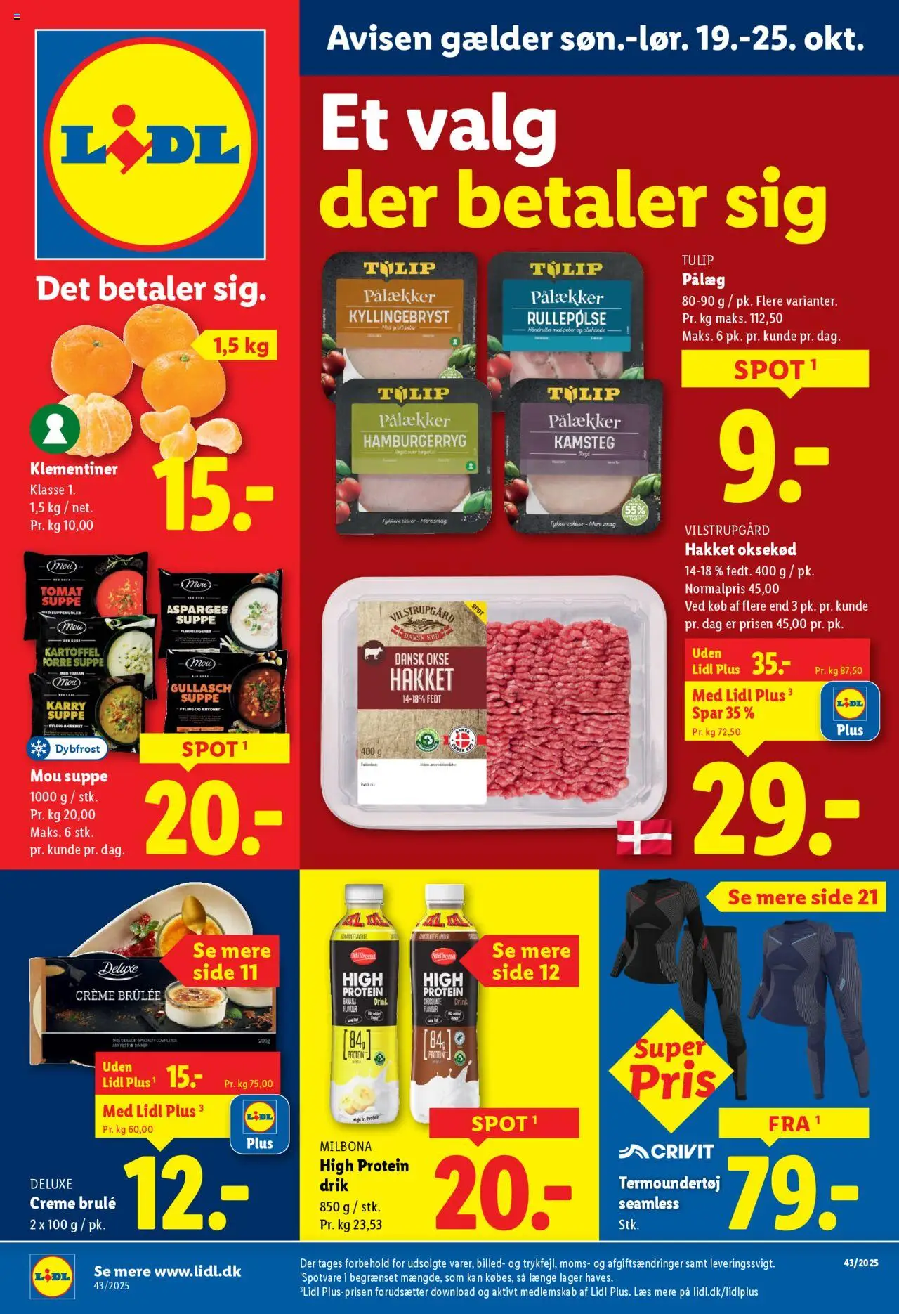 Lidl - Tilbudsavis - side 1- gyldig fra 19/10/2025