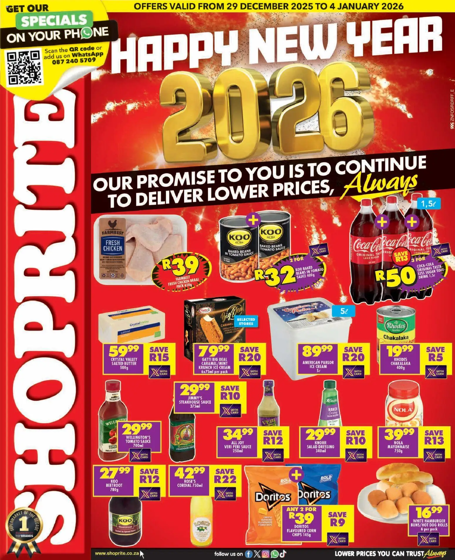 Shoprite Specials - page 1- valid from 29/12/2025