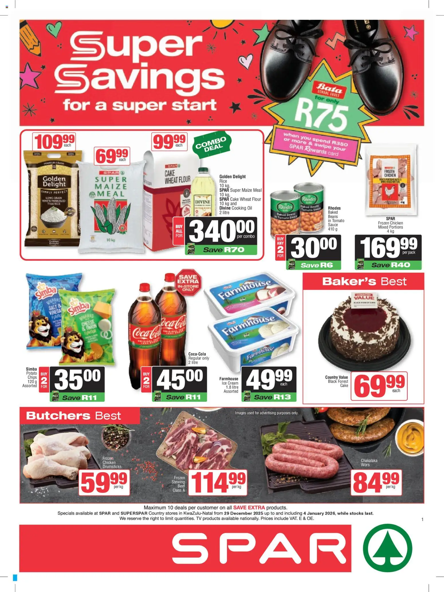 Spar Specials - page 1- valid from 29/12/2025