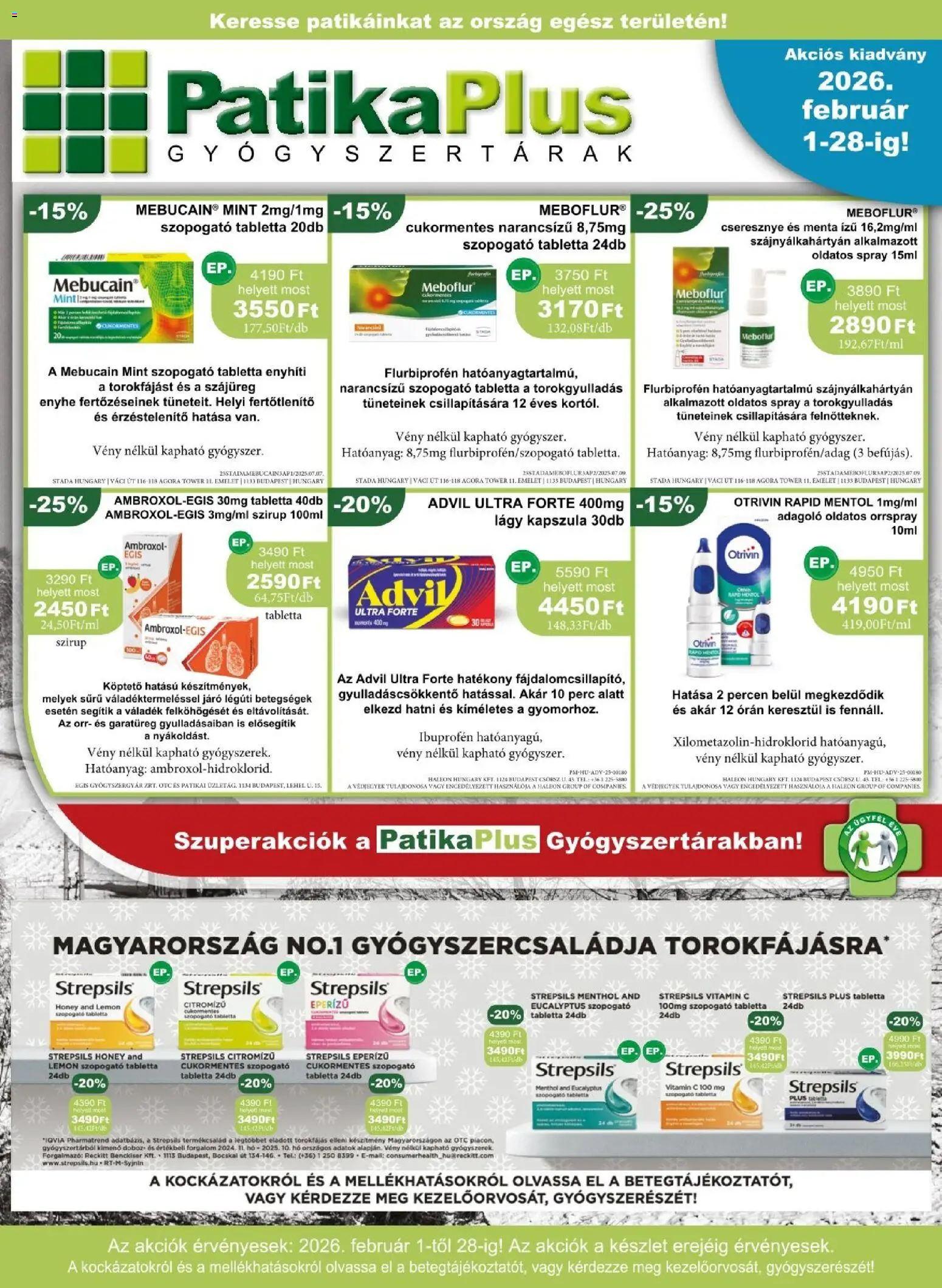 PatikaPlus Akciós újság - 1oldal - érvényes 2026.01.01.-tól