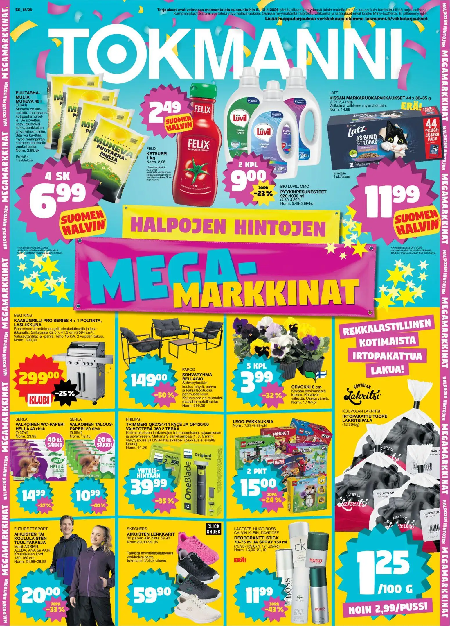 Tokmanni tarjoukset - sivu 1- voimassa alkaen 06/04/2026