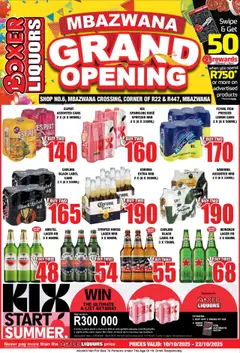 Preview Boxer - KwaZulu-Natal - Mbazwana Liquor Grand Opening valid from 10/10/2025