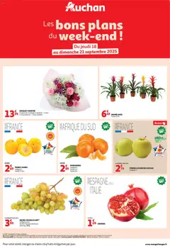 Auchan - Les bons plans du week-end dans votre hyper ! geldig vanaf 18/09/2025