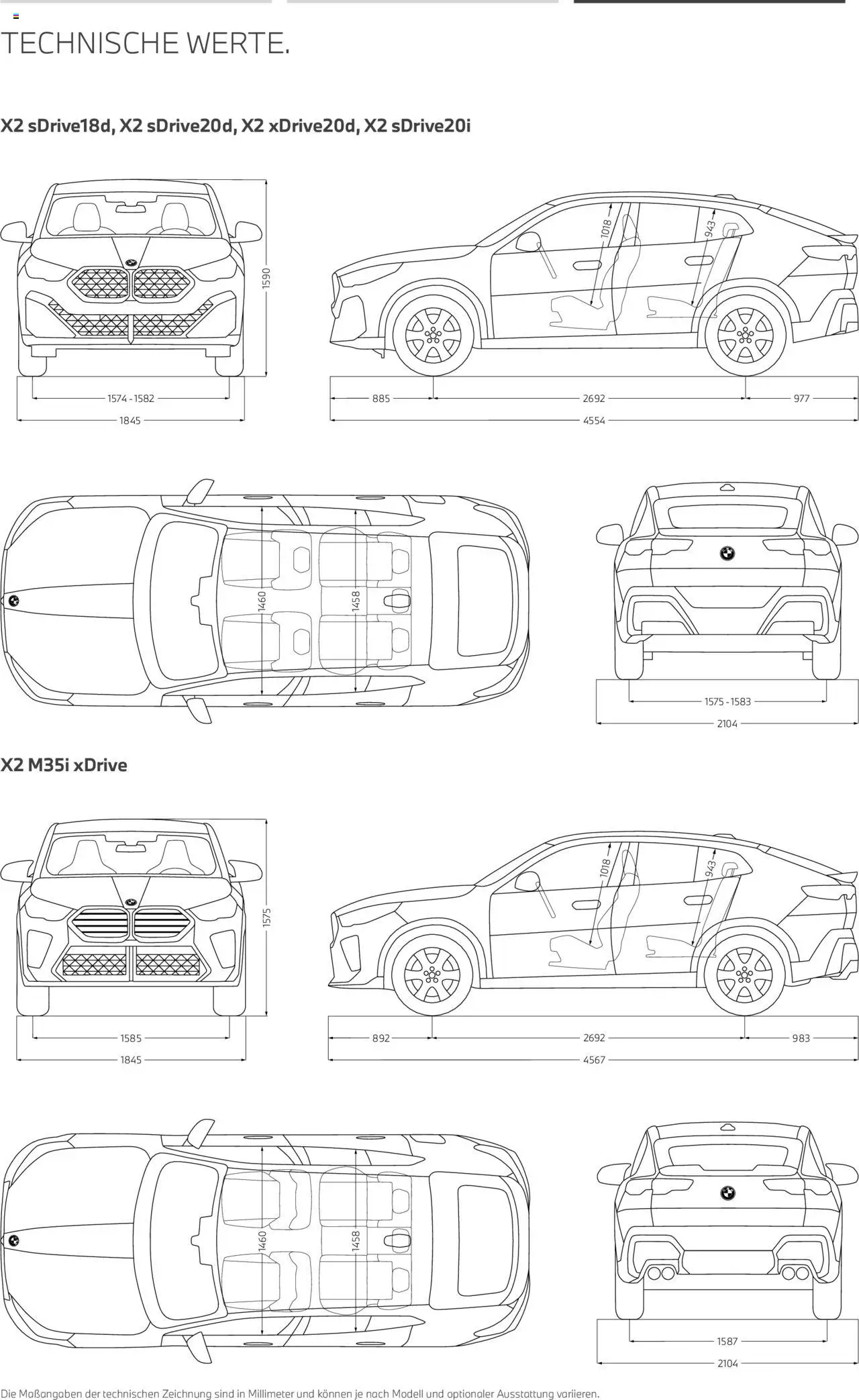 BMW X2 - Seite 20 - gültig ab 01.07.2025
