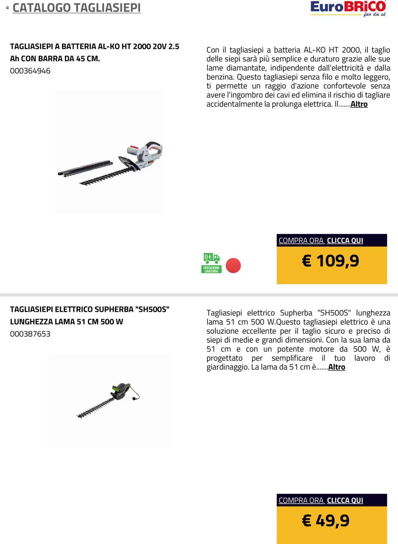 Eurobrico Tagliasiepi catalogo - pagina 8 - valido dal 23/07/2025