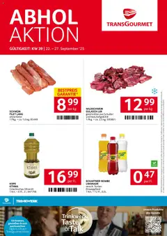 Vorschau Transgourmet Flugblatt gültig ab 22.09.2025