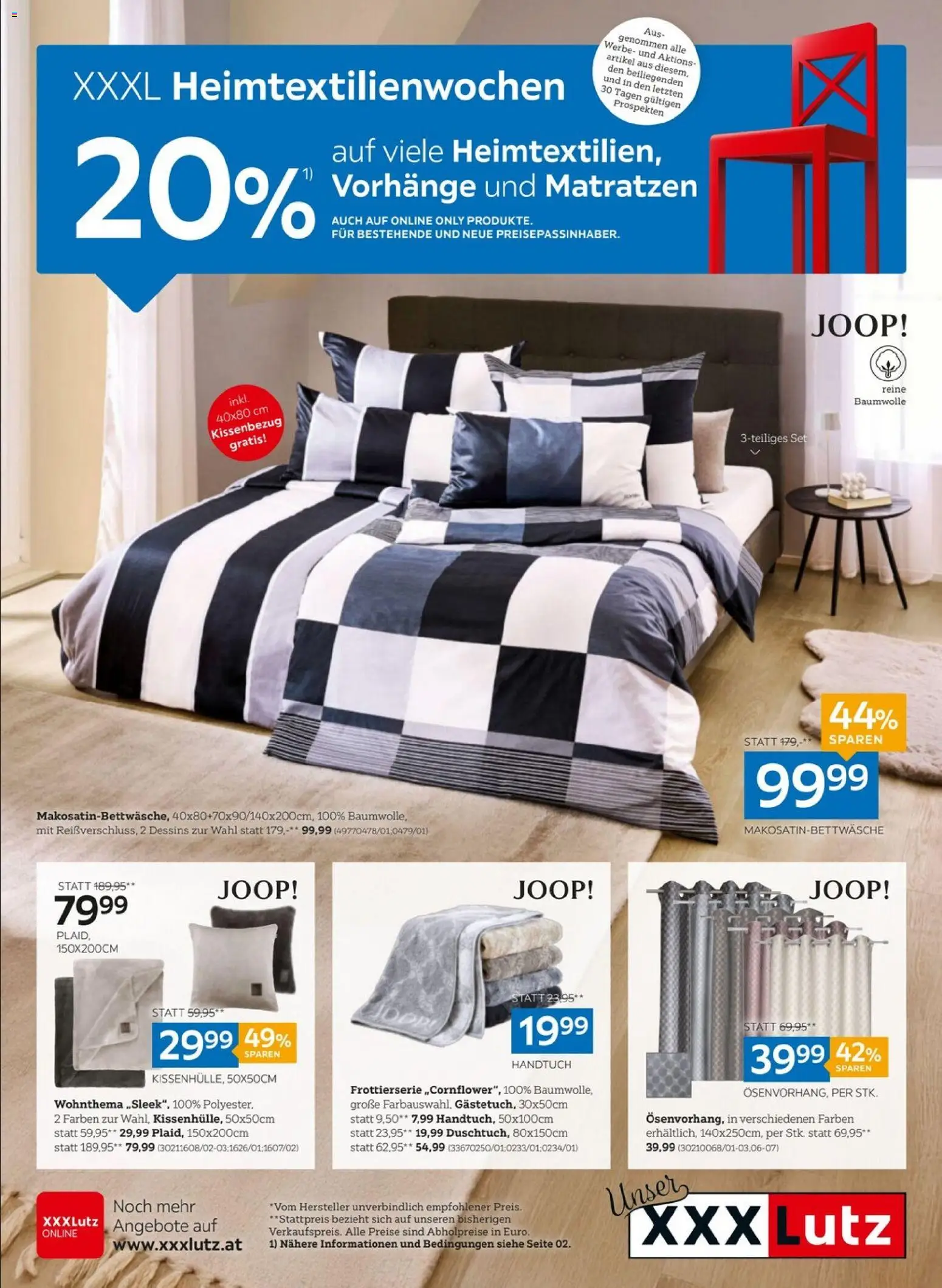 XXXLutz Heimtextilienwochen - Seite 1- gültig ab 20.01.2026