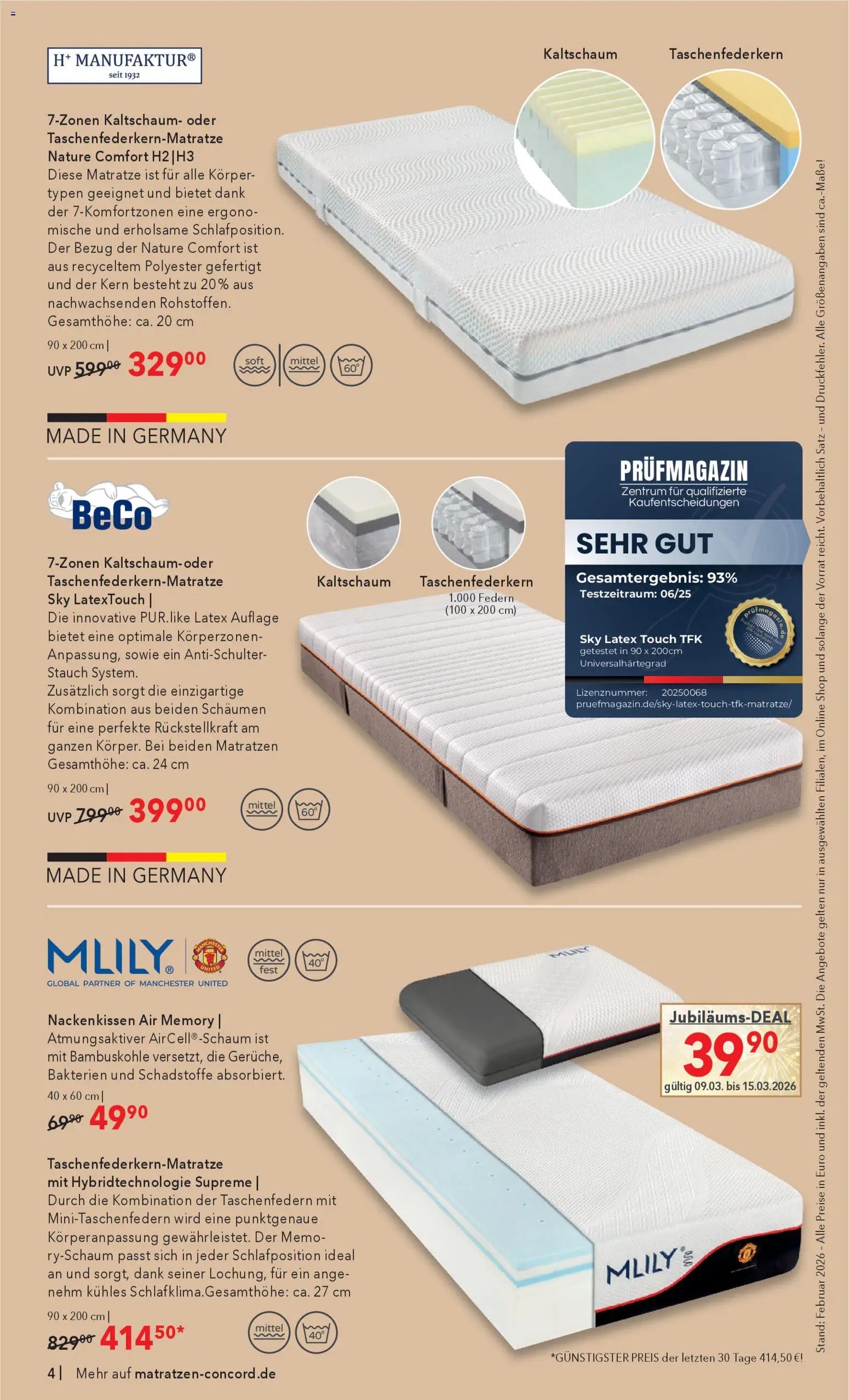 Matratzen Concord Prospekt - Seite 4 - gültig ab 25.02.2026