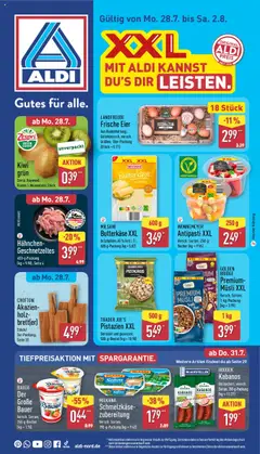 Vorschau Aldi Prospekt 	 gültig ab 28.07.2025