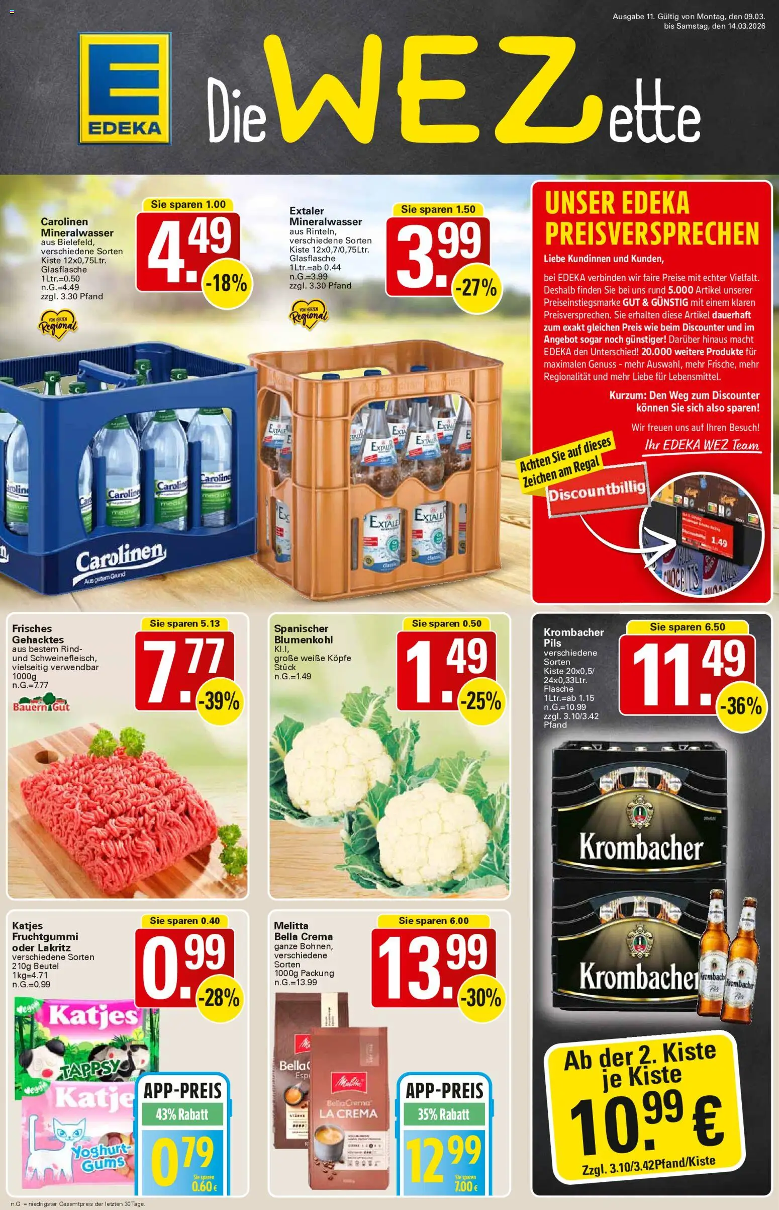 WEZ Prospekt - Seite 1 - gültig ab 09.03.2026