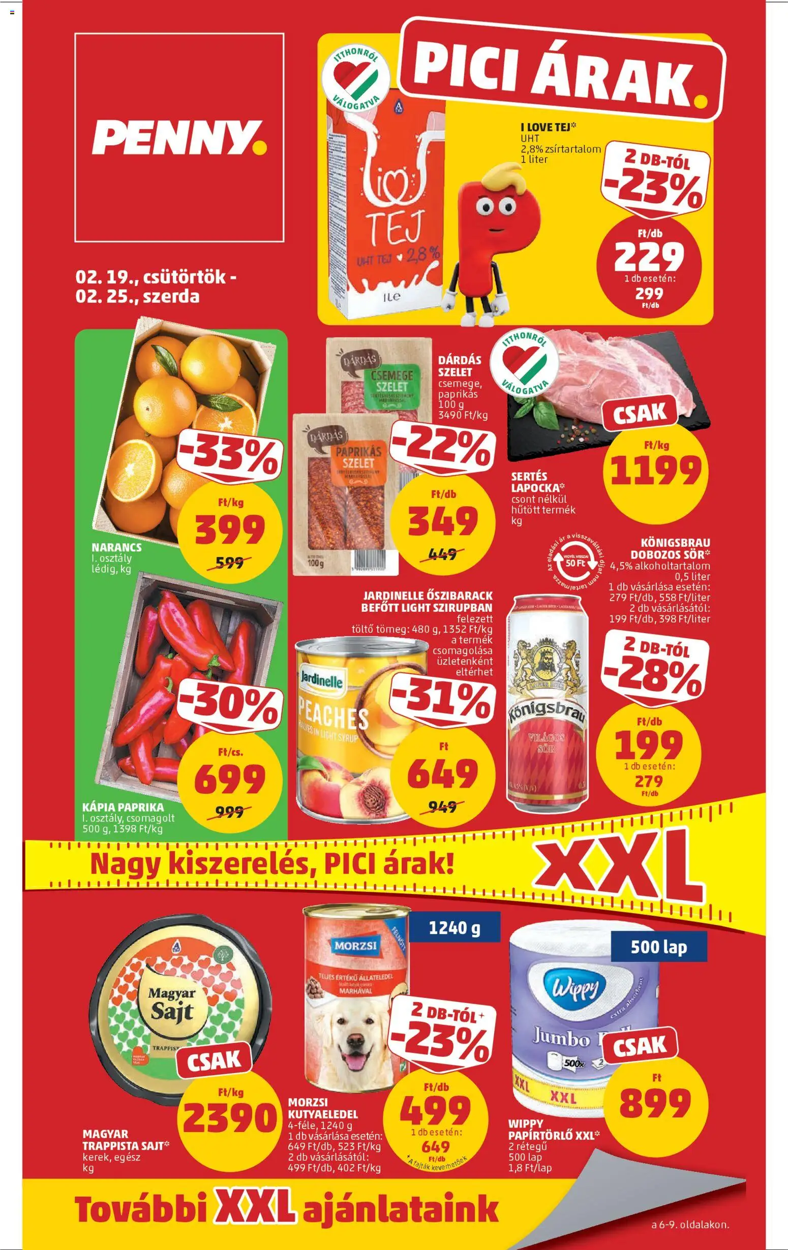 PENNY Akciós újság - 1oldal - érvényes 2026.02.19.-tól