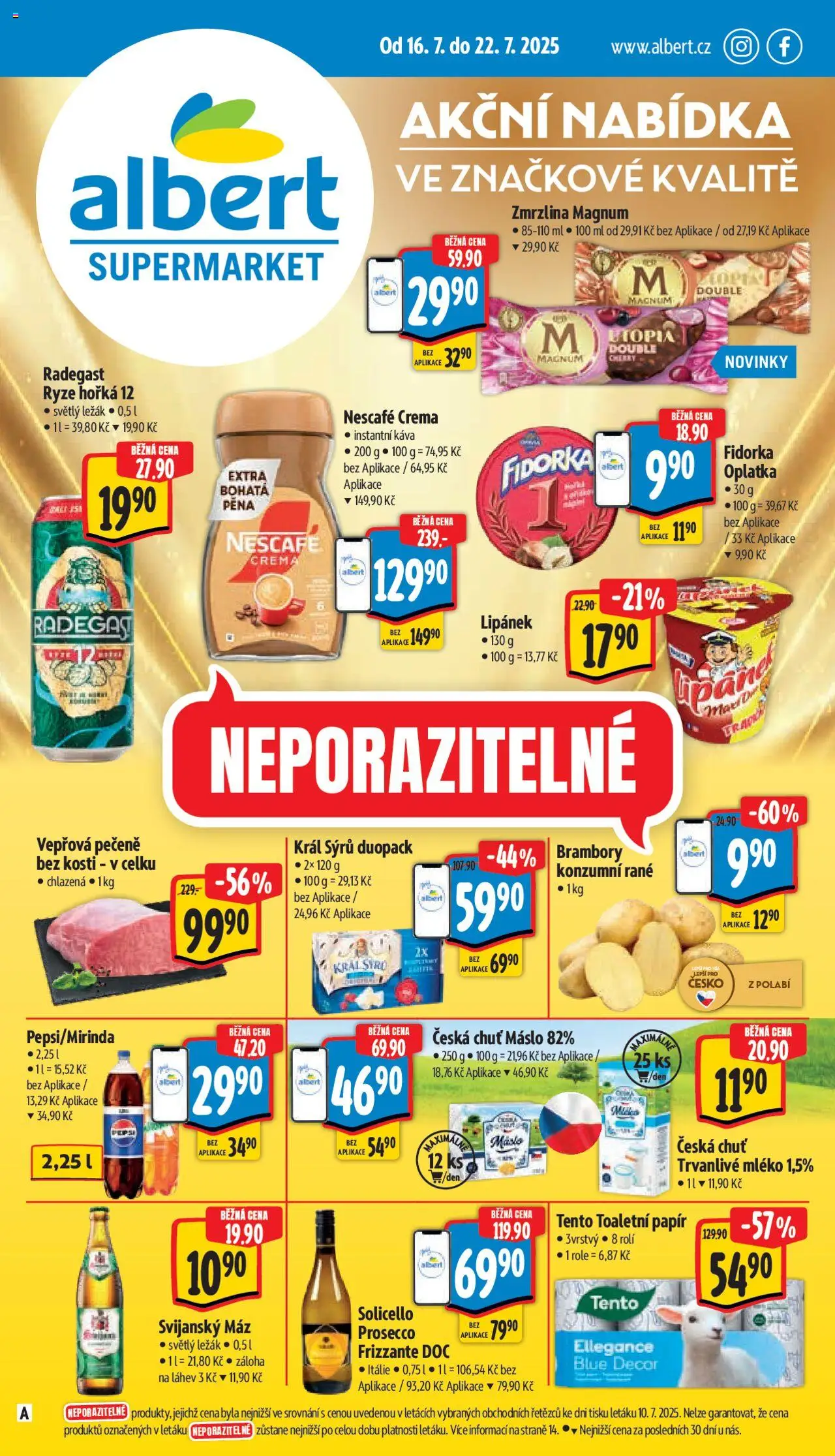 Albert leták - Supermarket - strana 1- platný od 16.07.2025