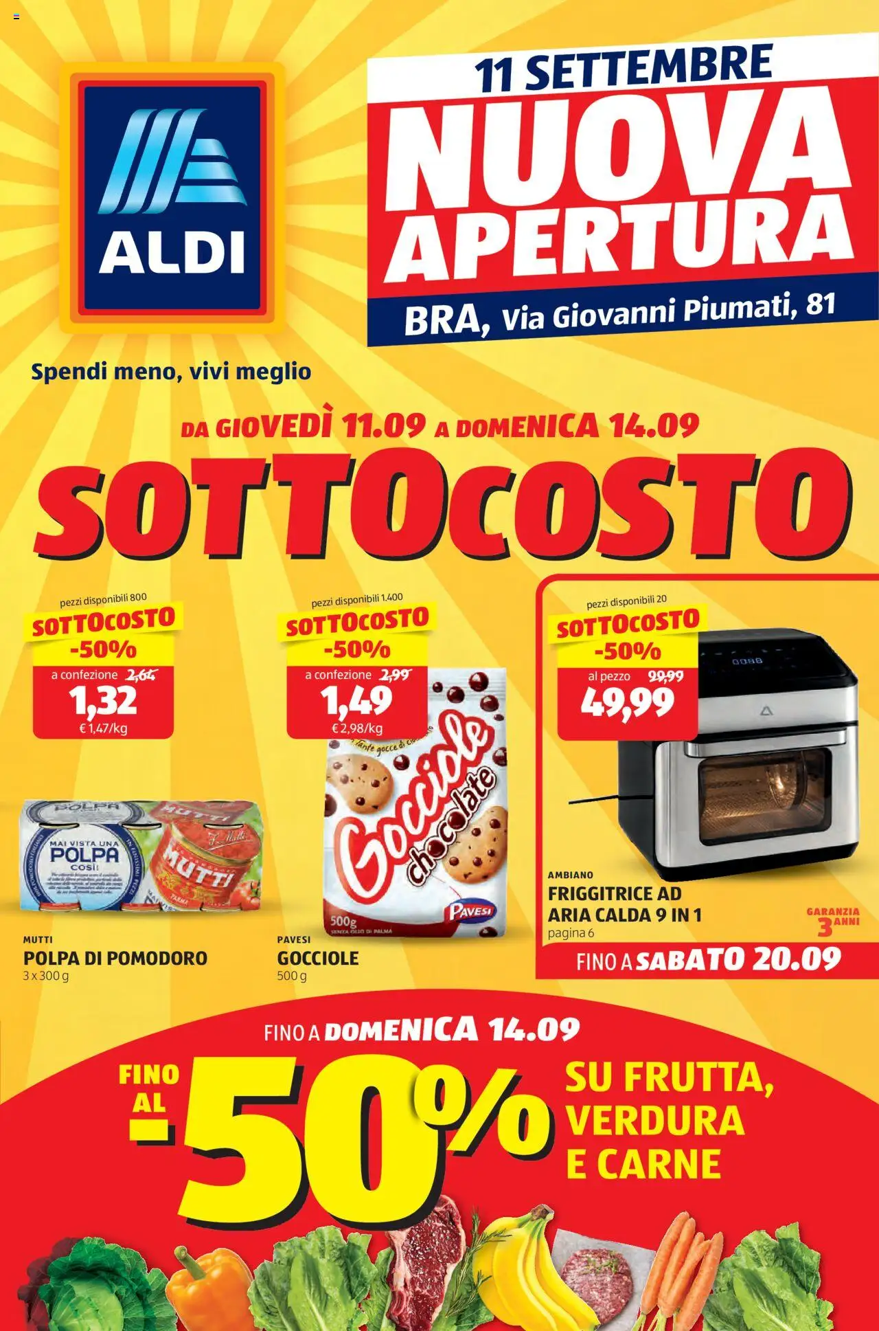 Aldi Nuova Apertura Bra catalogo - pagina 1 - valido dal 11/09/2025