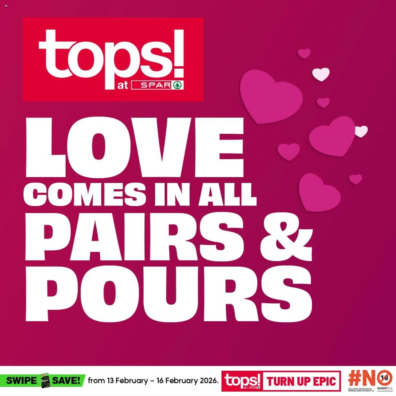 Tops at Spar Specials - page 1- valid from 13/02/2026