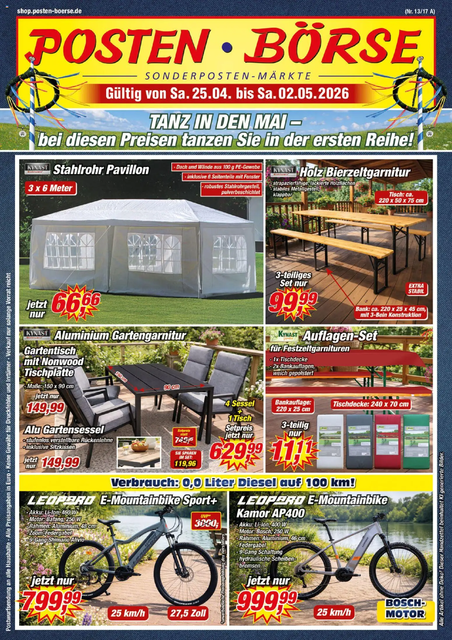 Posten Börse Prospekt 	 - Seite 1 - gültig ab 25.04.2026