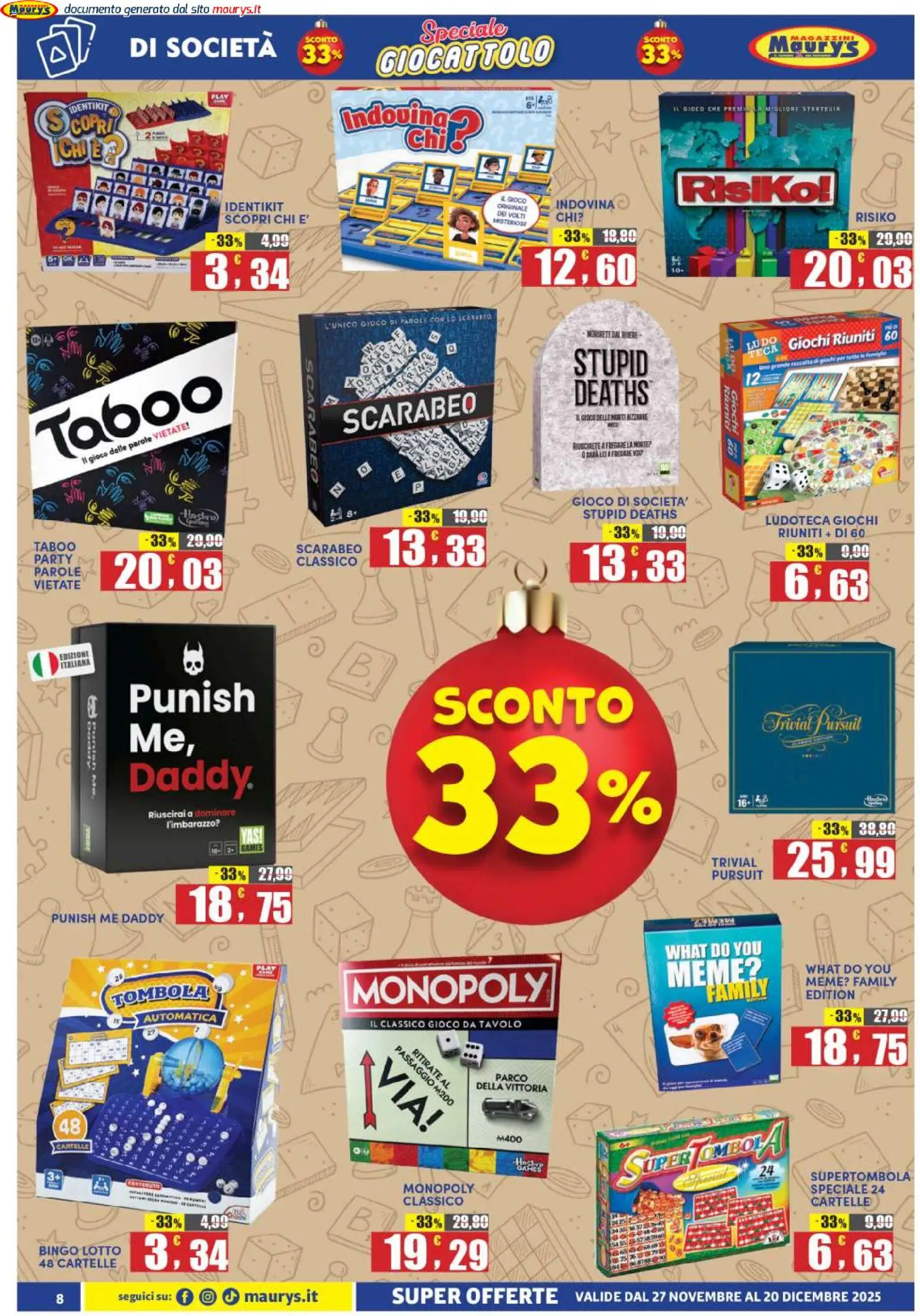 Maury's Giocattolo catalogo - pagina 8 - valido dal 27/11/2025