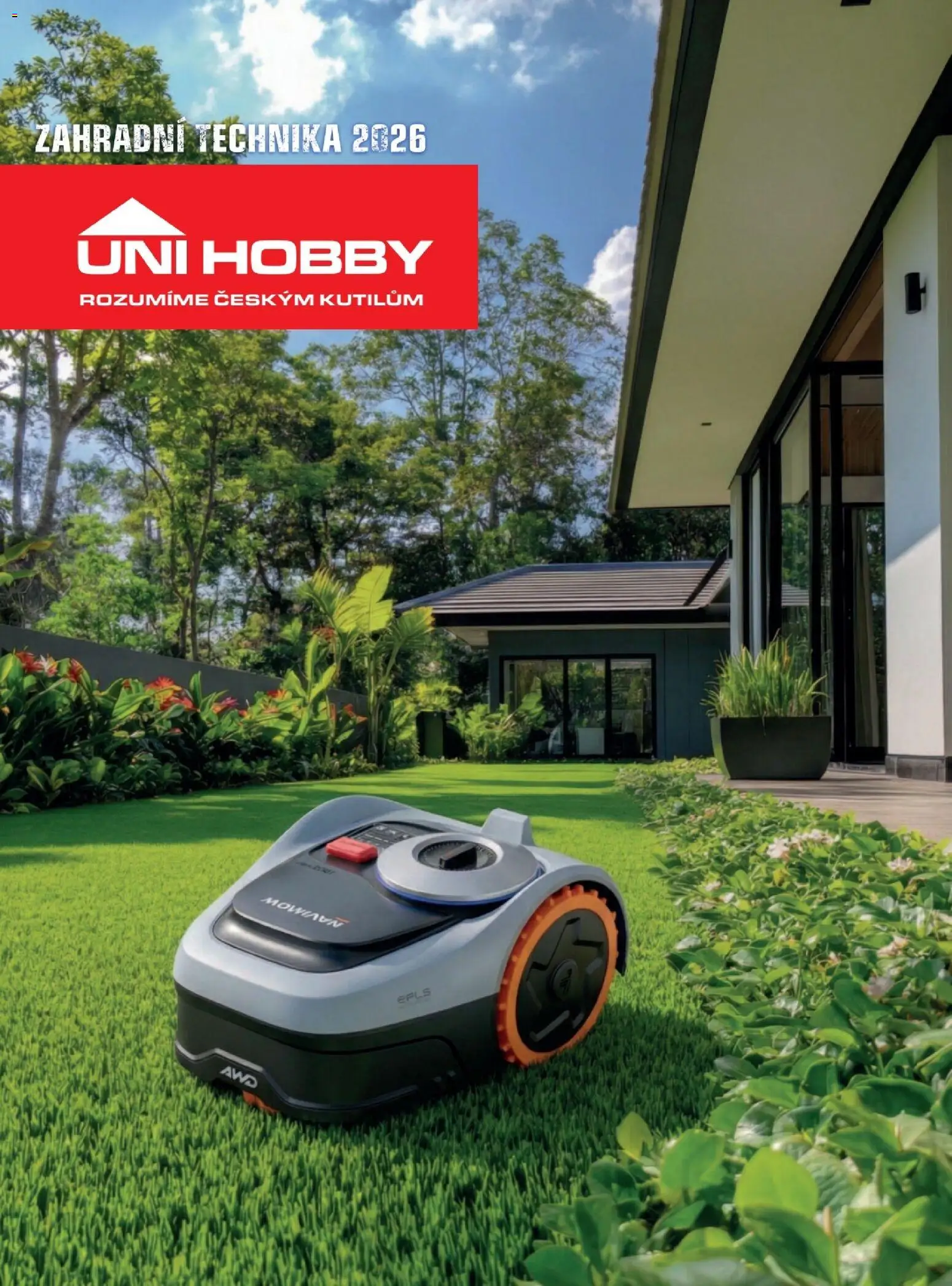 Uni Hobby katalog - Zahradní technika 2026 - strana 1- platný od 13.03.2026