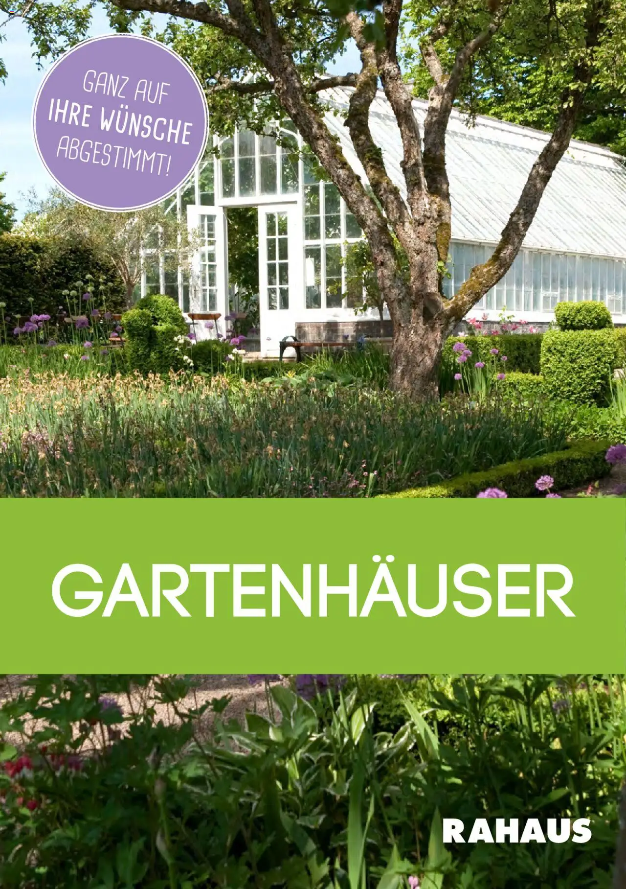 Rahaus Prospekt Gartenhäuser - Seite 1 - gültig ab 01.09.2022