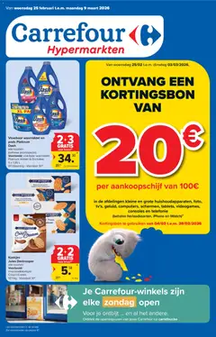 Carrefour folder week 9 geldig vanaf 25/02/2026