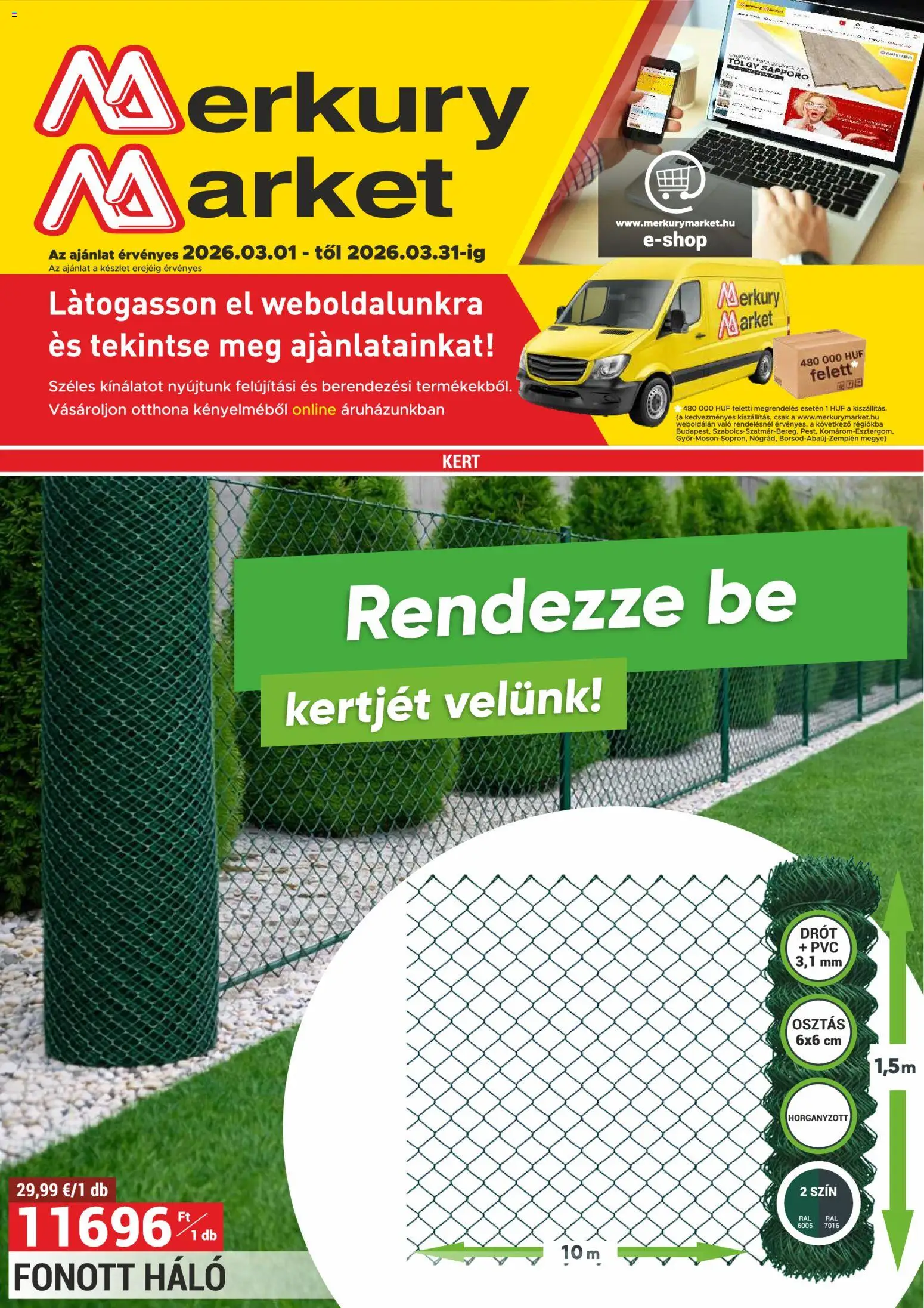 Merkury Market akciós újság - 1oldal - érvényes 2026.03.01.-tól