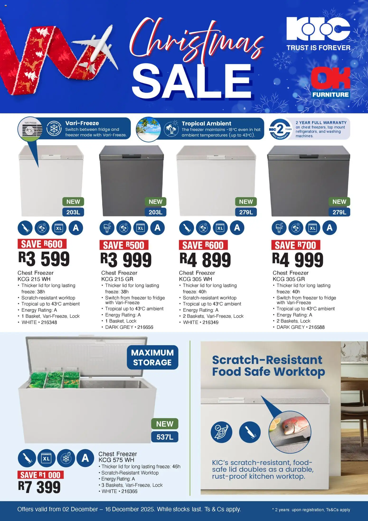 OK Furniture - Kic Christmas Sale - page 1- valid from 02/12/2025